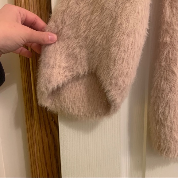 Red herring pink eye lash cozy 3/4 sleeve pullover sweater - Picture 2 of 5